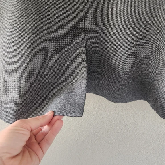 J. Crew Going Out Blazer Size 18 in Heather Dove Grey Stretch Open Collarless - Picture 5 of 9